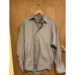 Polo Ralph Lauren Long Sleeve Button Down Shirt,  Gray Size 15-33 Chatfield